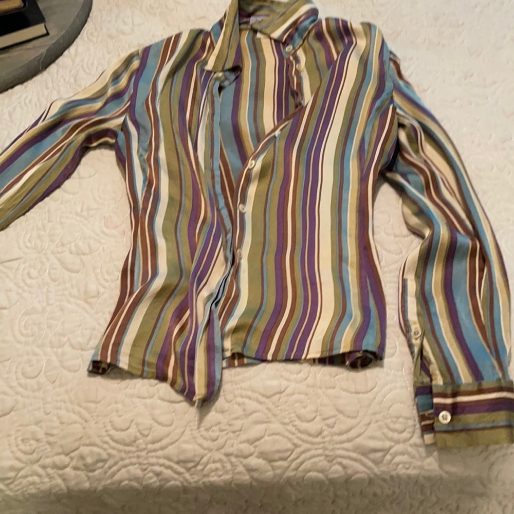 Adec2 Long Sleeve Silk Shirt